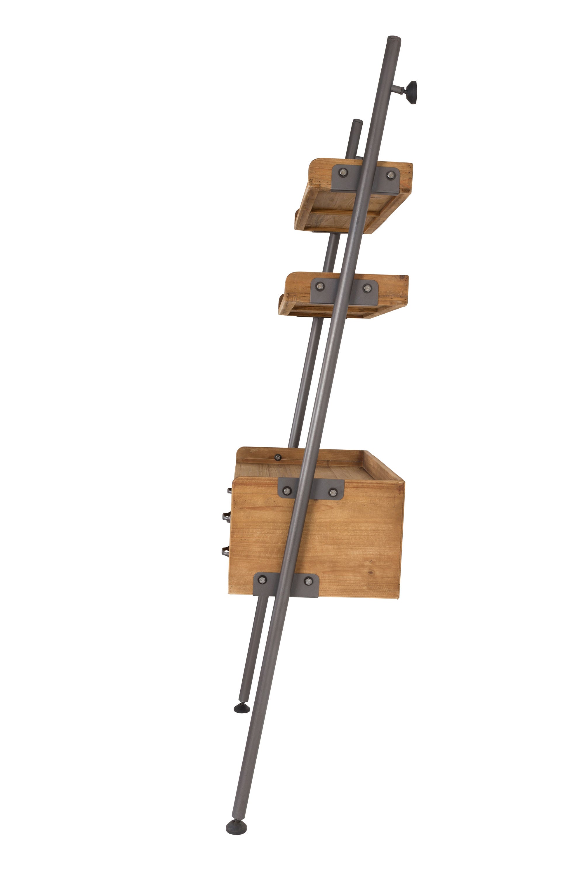 Rook Natural Fir Wood Leaning Display Unit